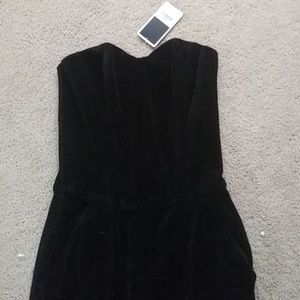 Juicy Couture Black Bustier Romper Size 0